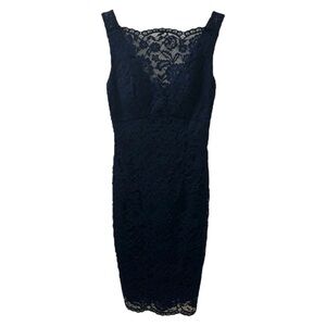 NEW Size 0 Le Chateau Y2K Lace Sheath Dress